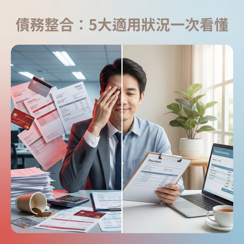 5大狀況適合債務整合