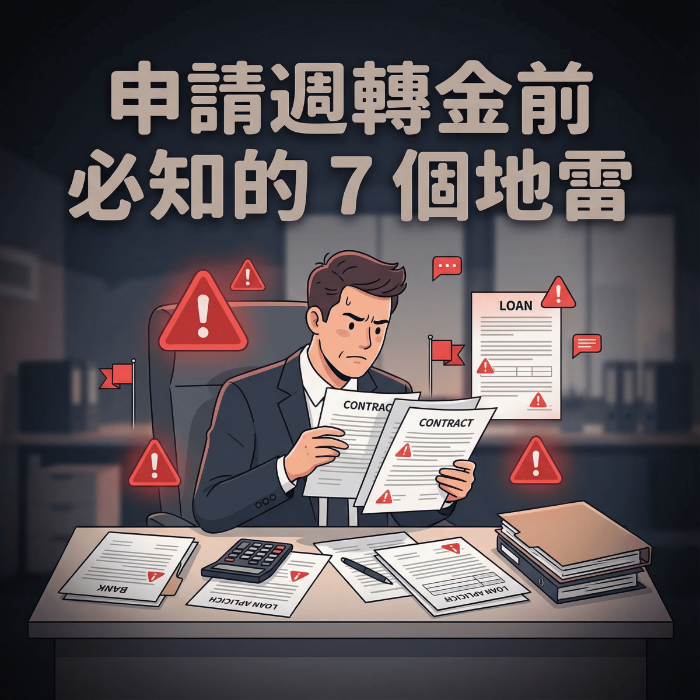 申請週轉金前一定要知道的 7 個地雷