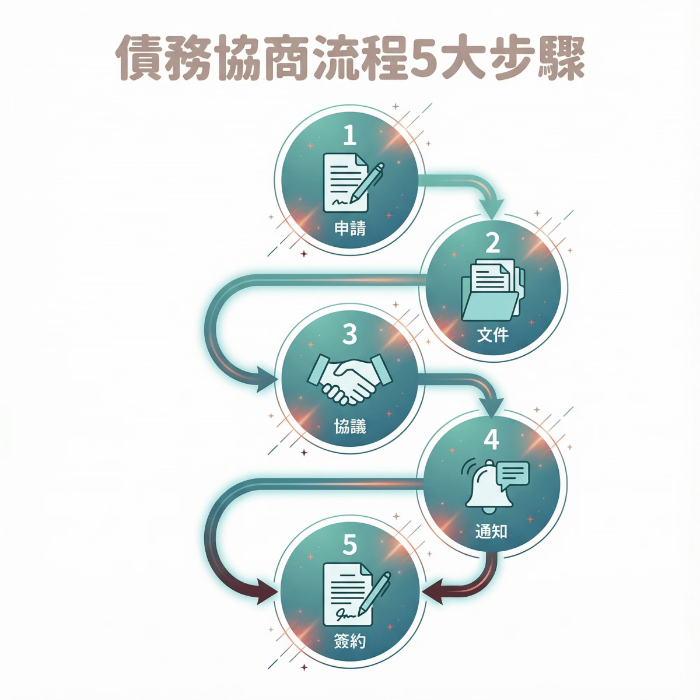 債務協商流程5大步驟