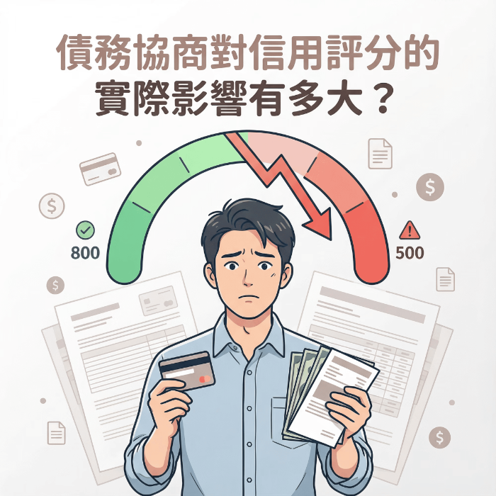 債務協商對信用評分的實際影響有多大?