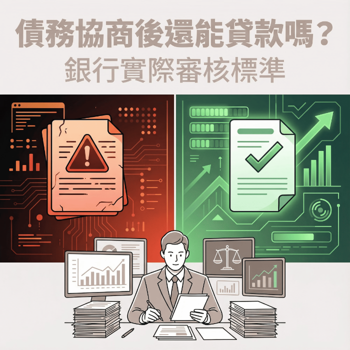 債務協商後還可以貸款嗎?銀行實際怎麼看