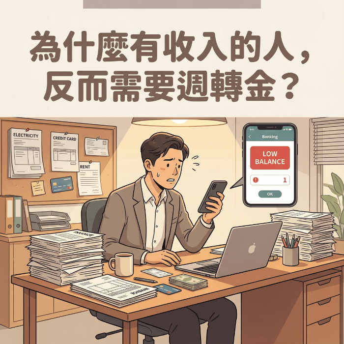 為什麼有收入的人，反而最常需要週轉金？