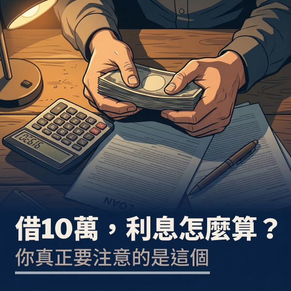 借10萬利息怎麼算?你真正要注意的是這個