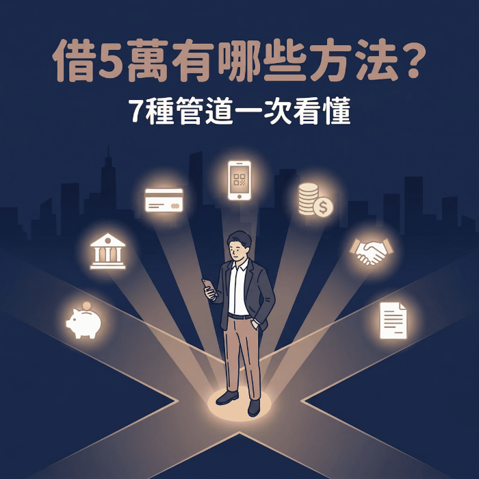借5萬有哪些方法?7種借5萬管道一次看懂