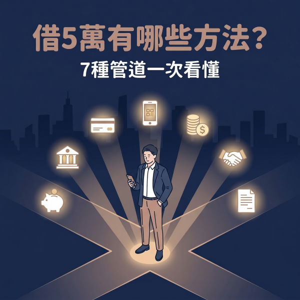 借5萬有哪些方法?7種借5萬管道一次看懂