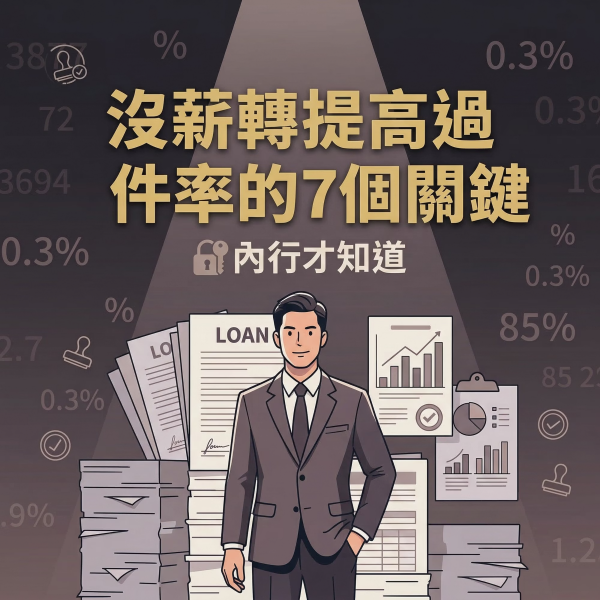 沒薪轉提高過件率的7個關鍵(內行才知道)